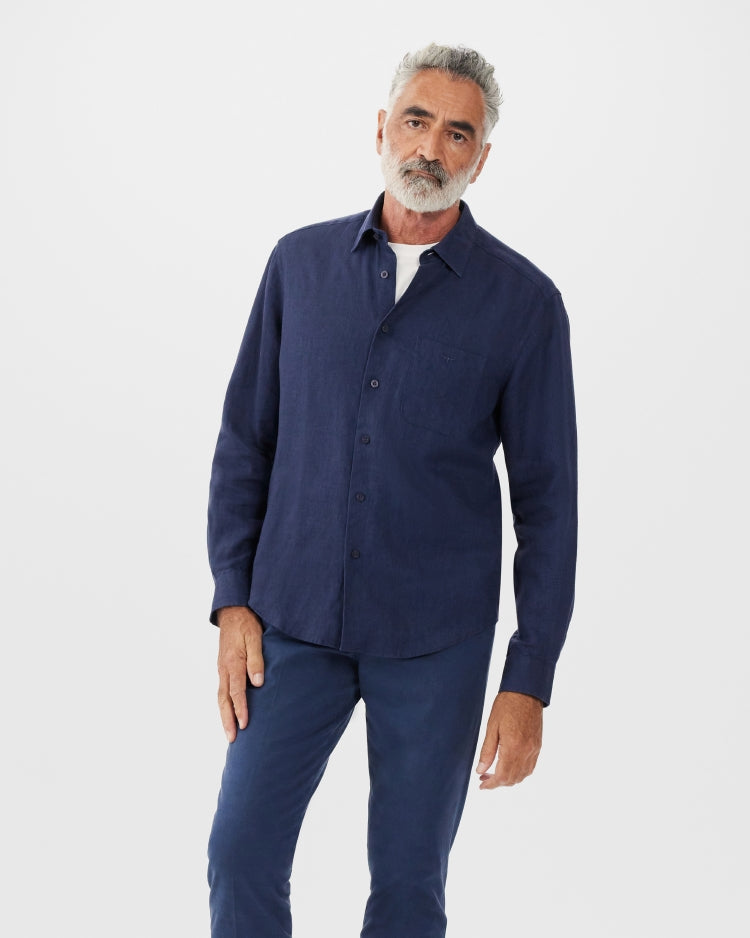 R.M. Williams Coalcliff Shirt in Dark Navy