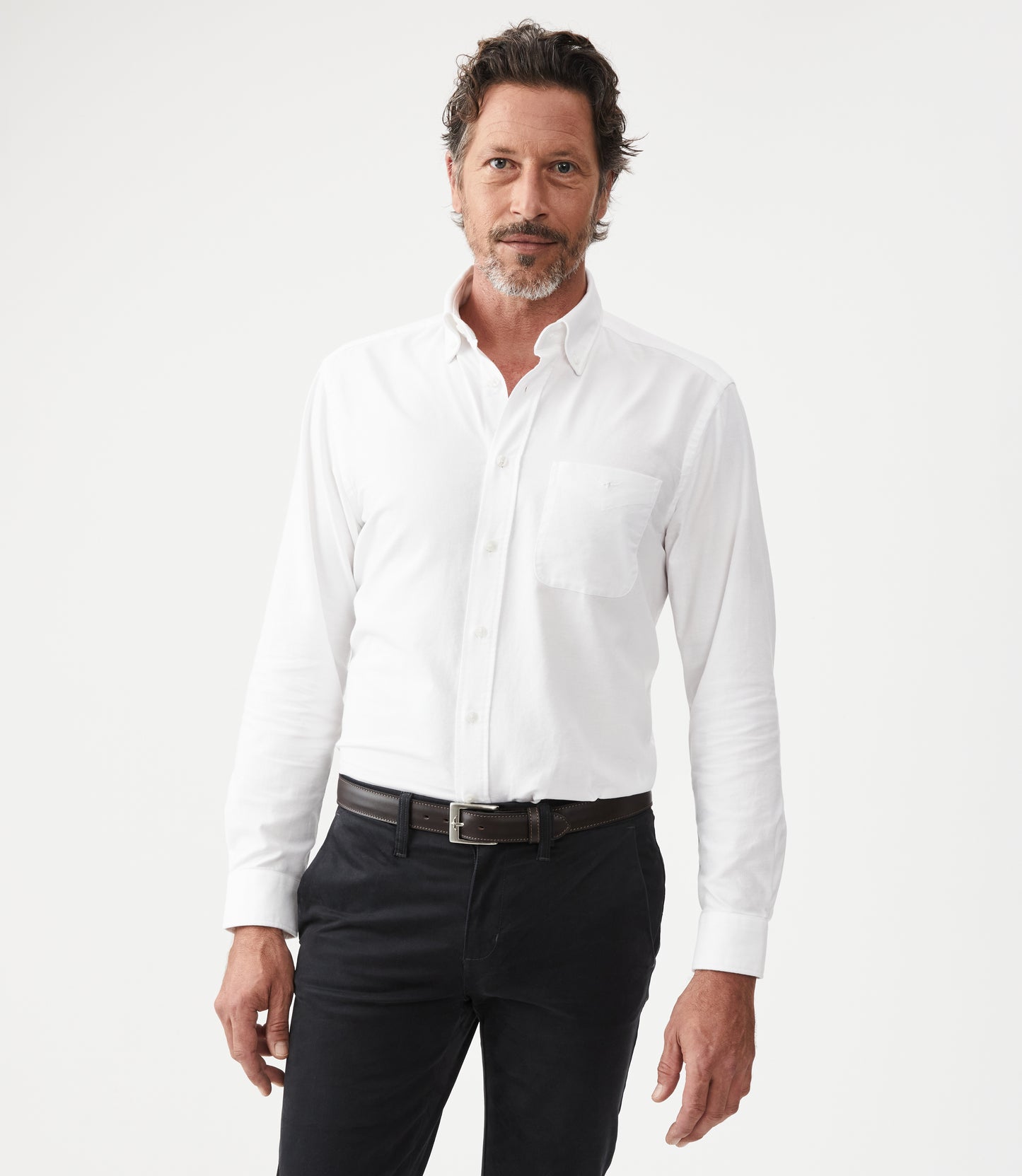 R.M. Williams Collins Button Down Shirt in White