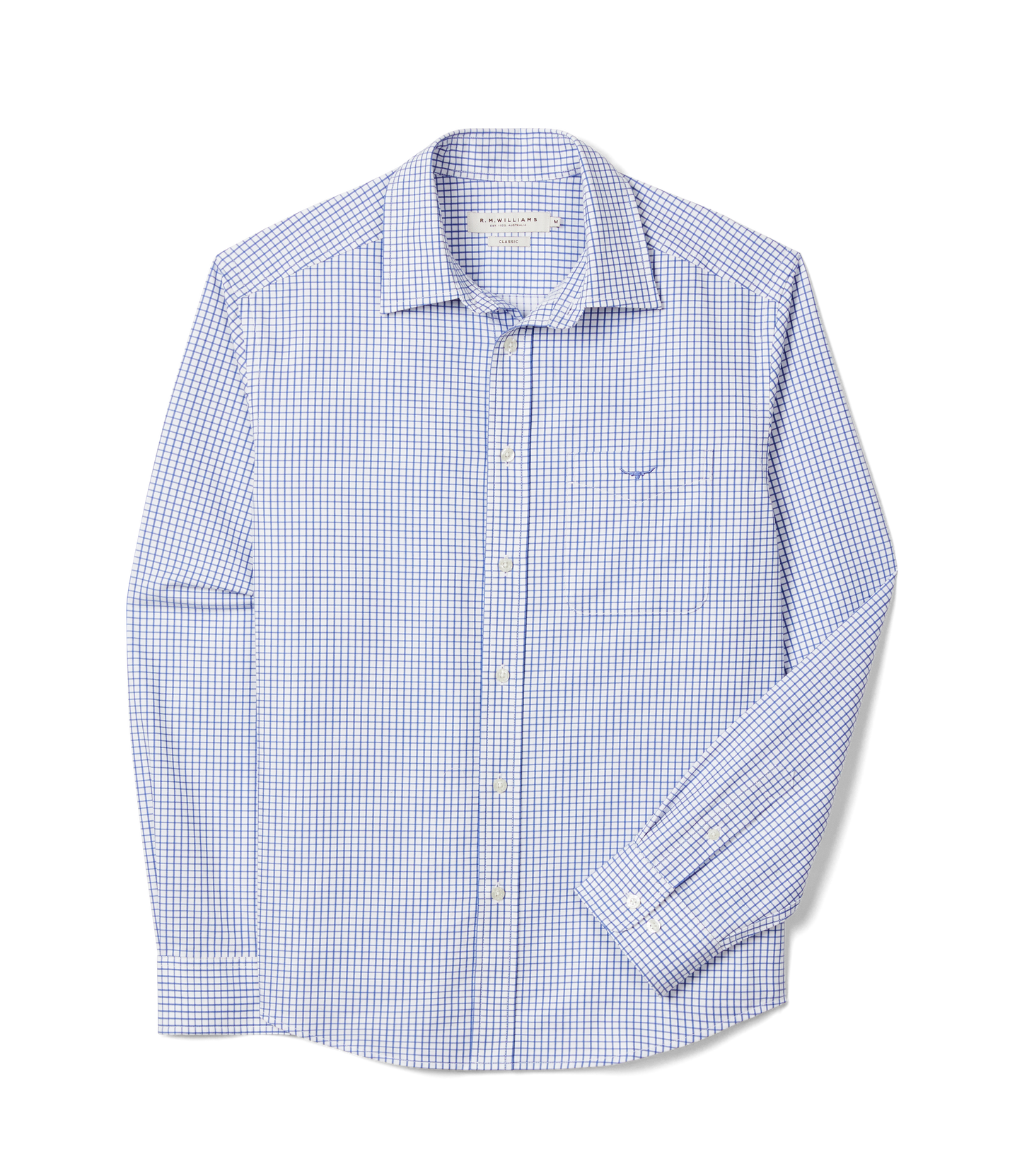 R.M. Williams, the Brunswick Twill Check Shirt