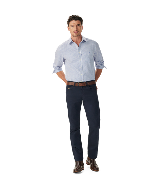 R.M. Williams, the Brunswick Twill Check Shirt