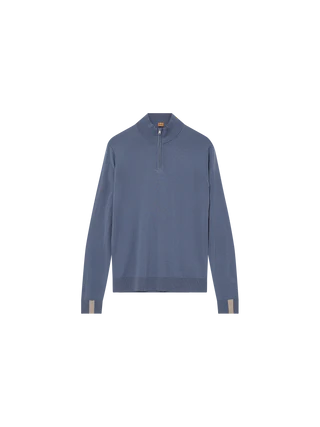 Mos Mosh Gallery, the MMGAdam Soft Zip Turtle Neck Knit