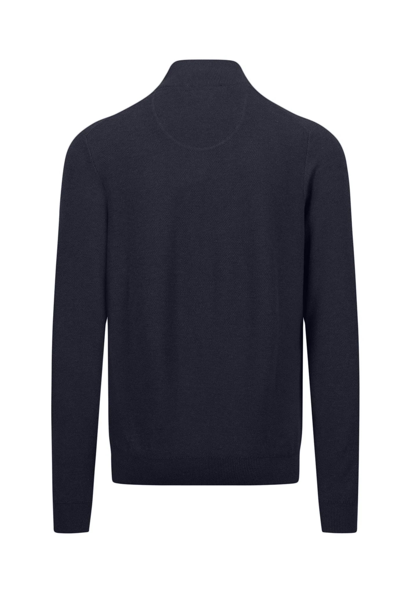 Fynch-Hatton, The Troyer (Half) Zip, Superfine Structured Knit - (690 Navy)