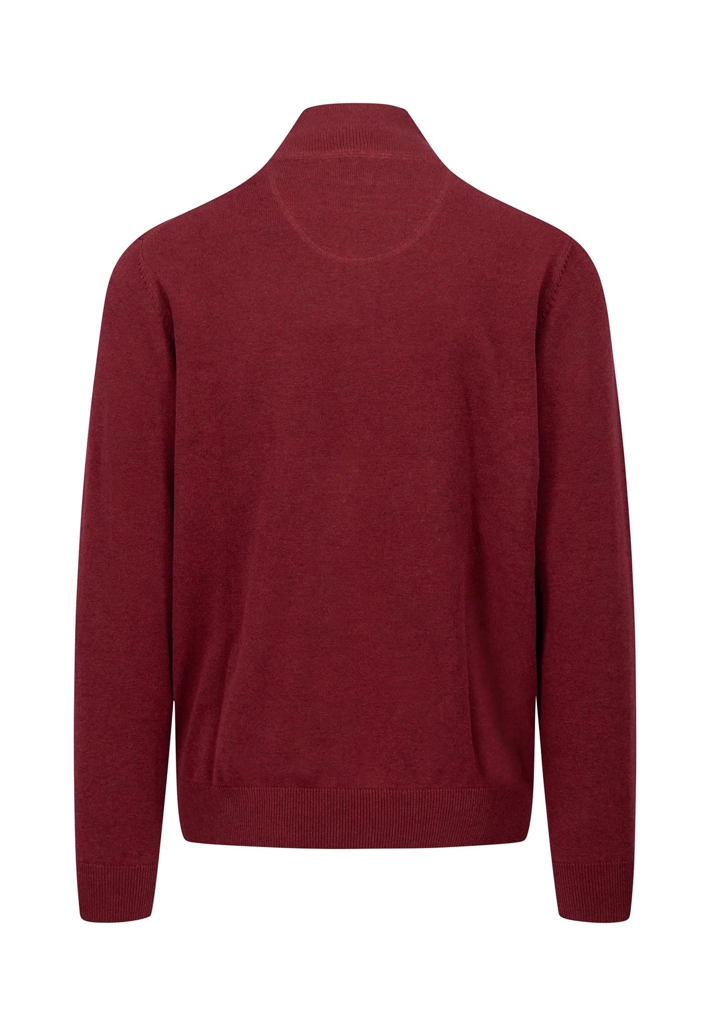 Fynch-Hatton, The Troyer (Half) Zip, Superfine - (303 Ruby Red)