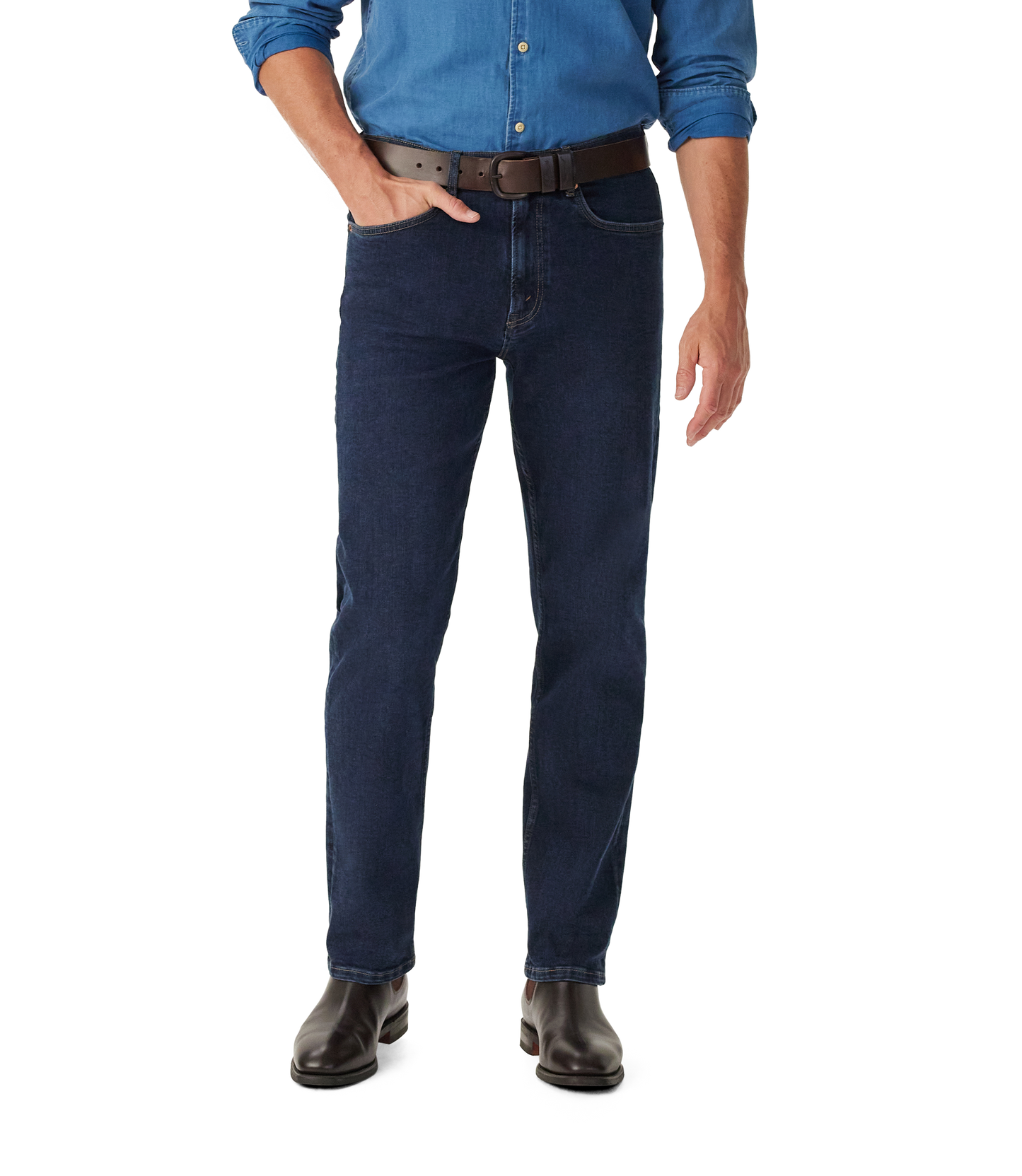 R.M. Williams, the new Ramco Stretch Jean in Midnight Indigo