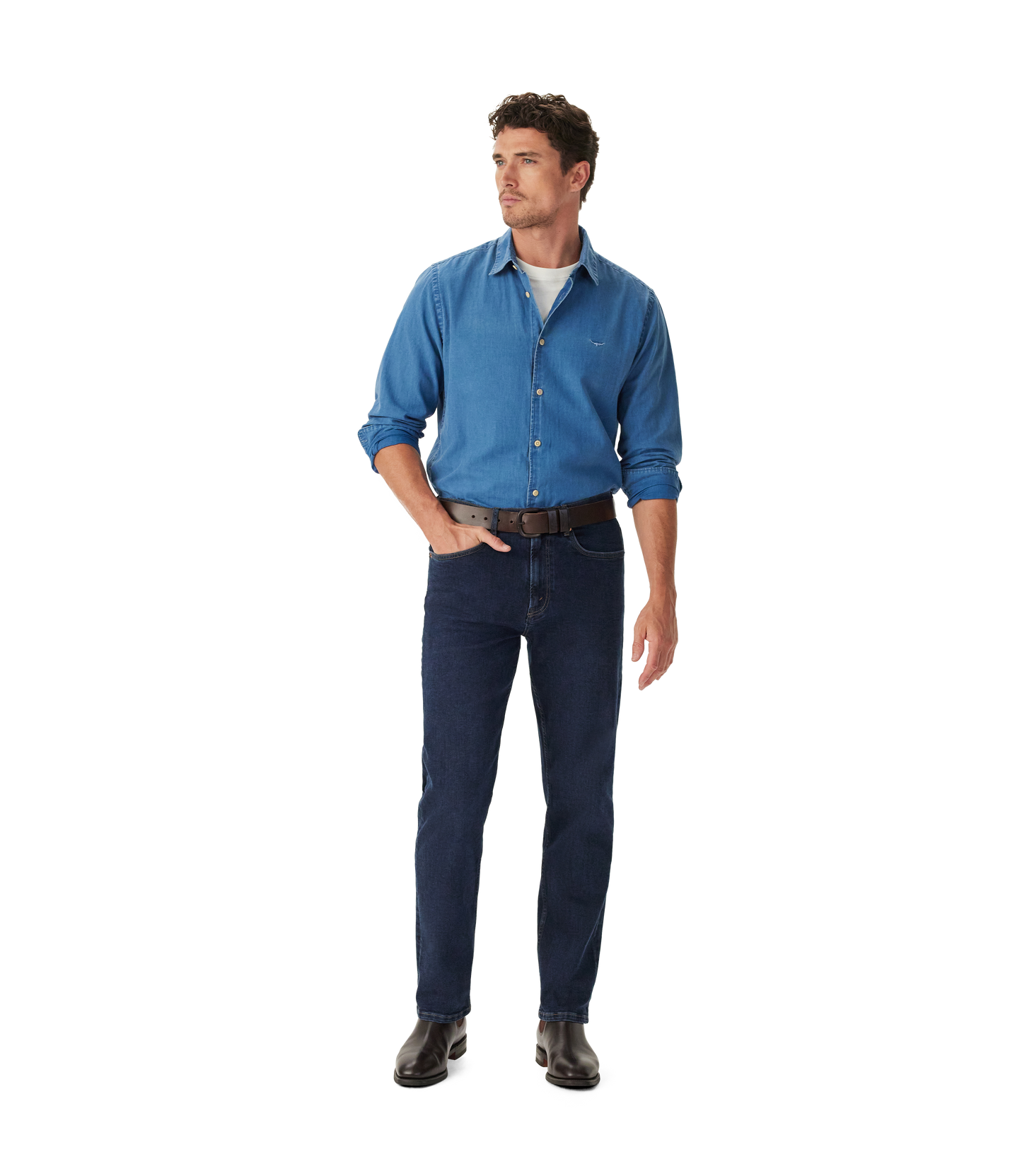 R.M. Williams, the new Ramco Stretch Jean in Midnight Indigo