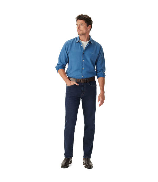 R.M. Williams, the new Ramco Stretch Jean in Midnight Indigo