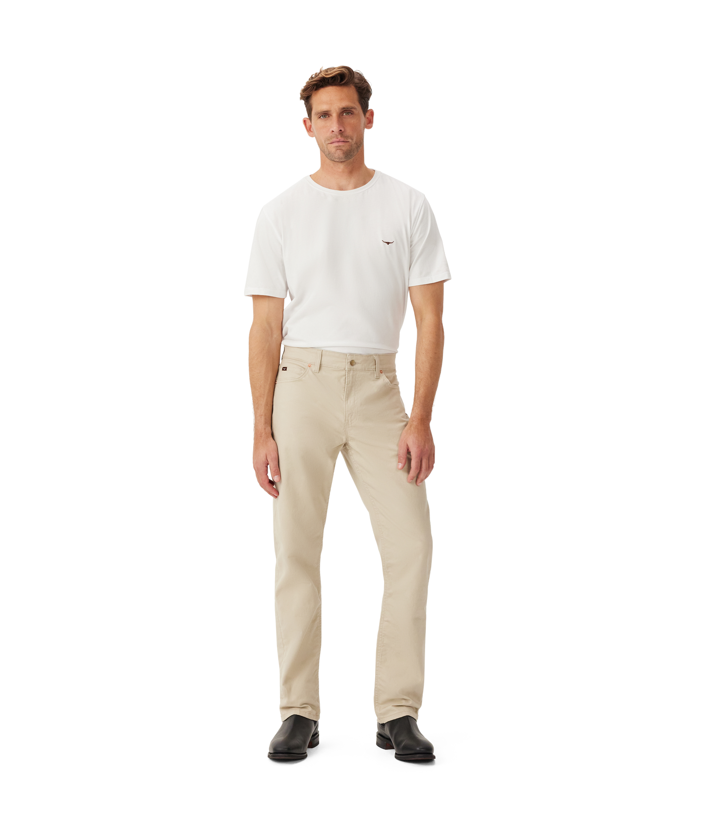 R.M. Williams, the Ramco 5 Pocket in Bone