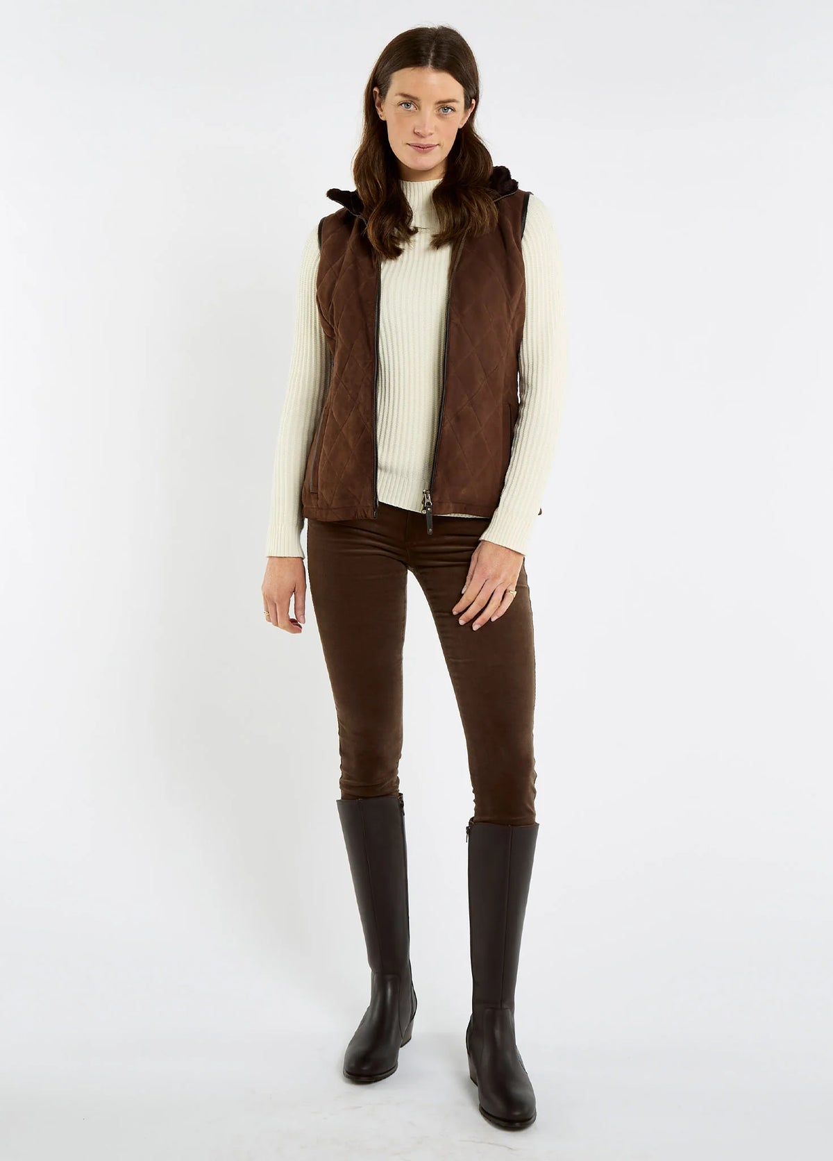 Dubarry of Ireland Jackets & Coats, the Ballyhale in Walnut