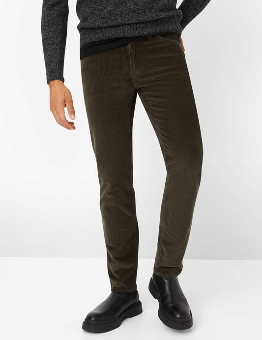 Brax, Mythos, Cadiz Fit Corduroy - (Olive - 34)