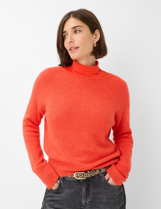 Brax Ladies, Knitwear, the Lisa in Mandarin 48