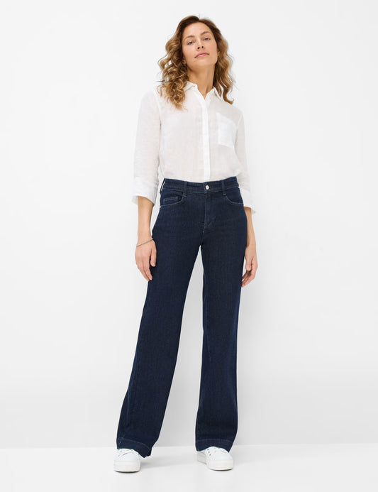 Brax Ladies, Jeans, the Maine in Clean dark Blue 22