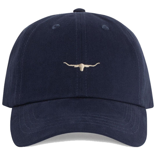 R.M. Williams Mini Longhorn Twill Cap in Blue Wash