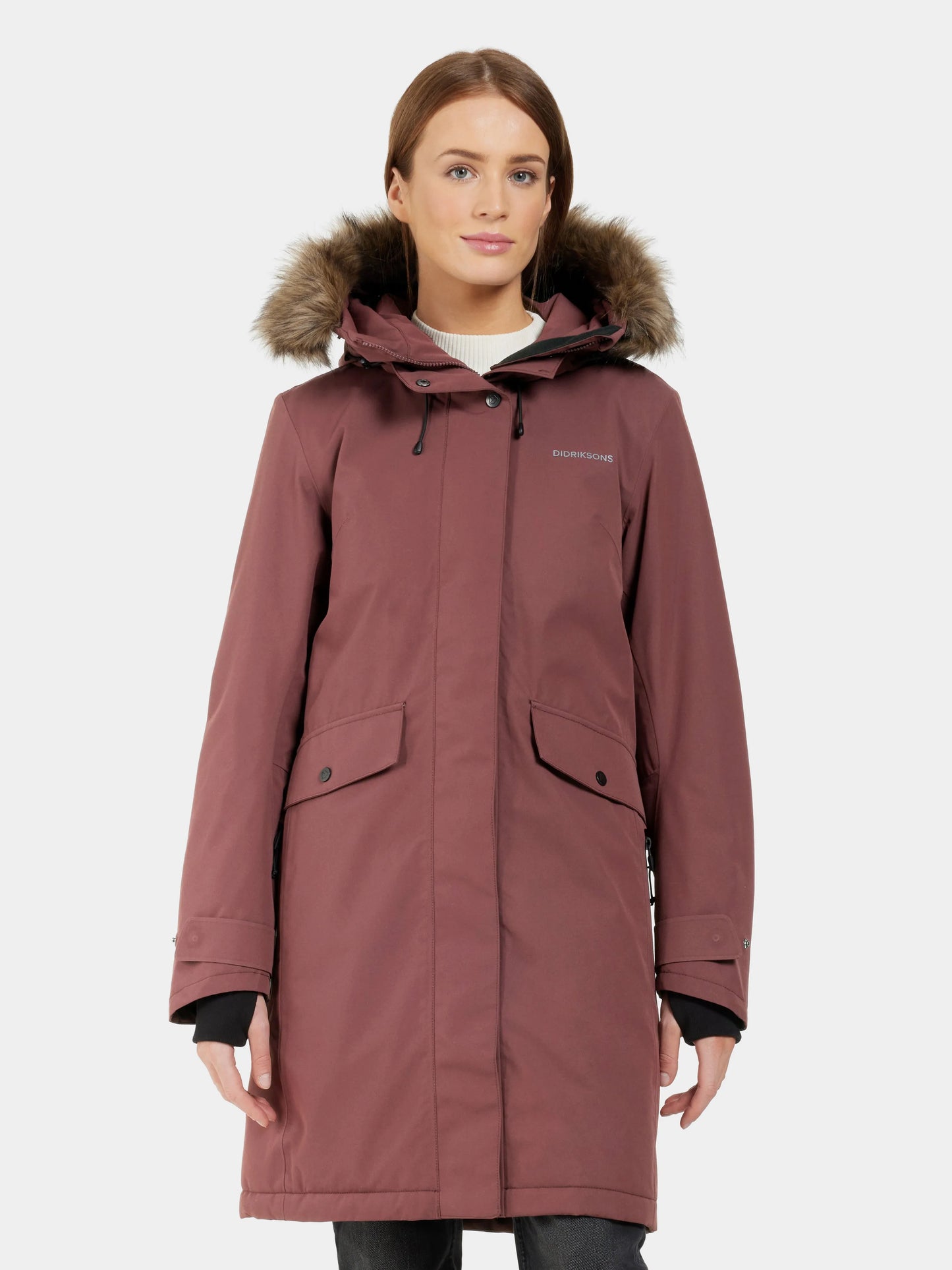 Didriksons, Erika Wns Parka 3504303 - (Old Rust - -147)