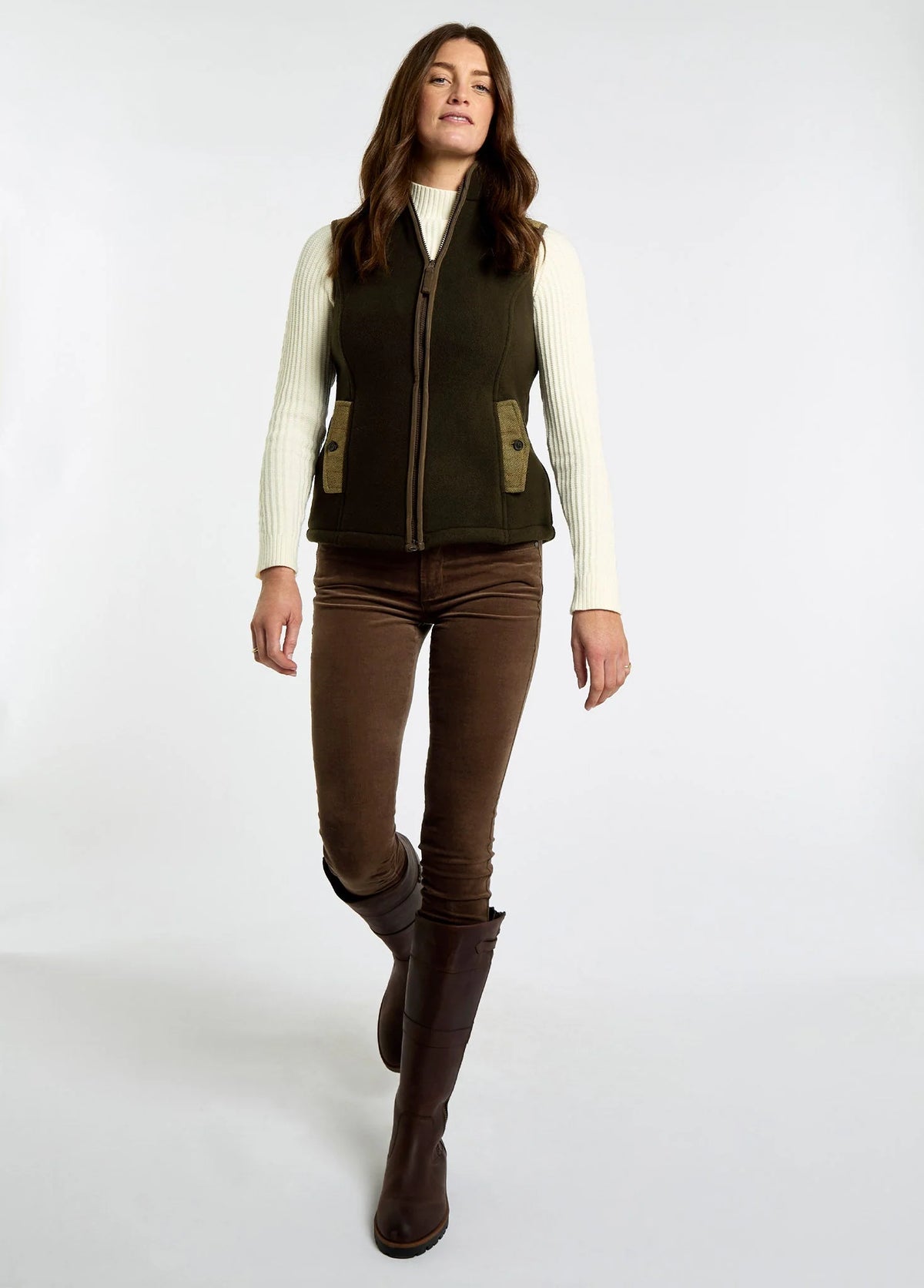 Dubarry of Ireland Knitwear, the Foxhall in Olive