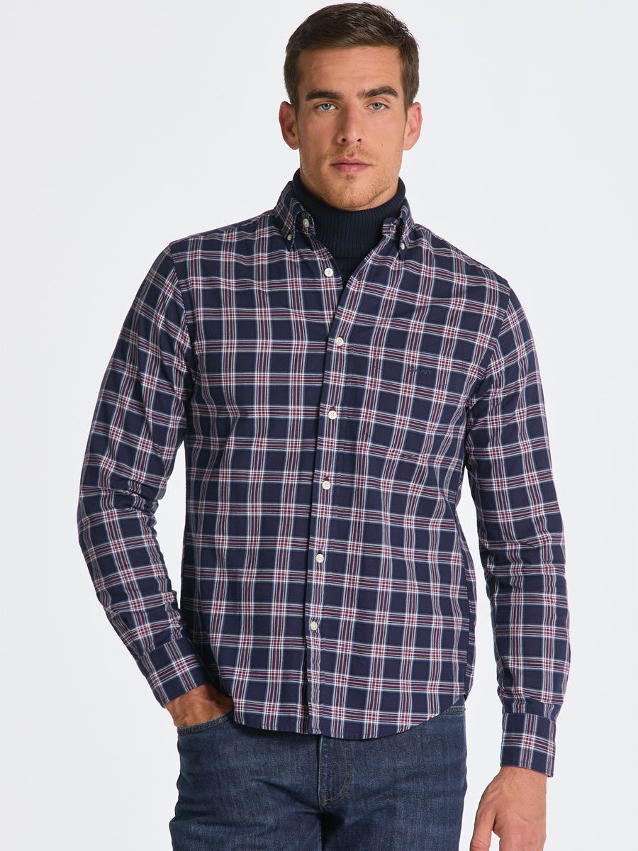 Gant, The Regular Fit  Archive Oxford Check Shirt -Classic Blue