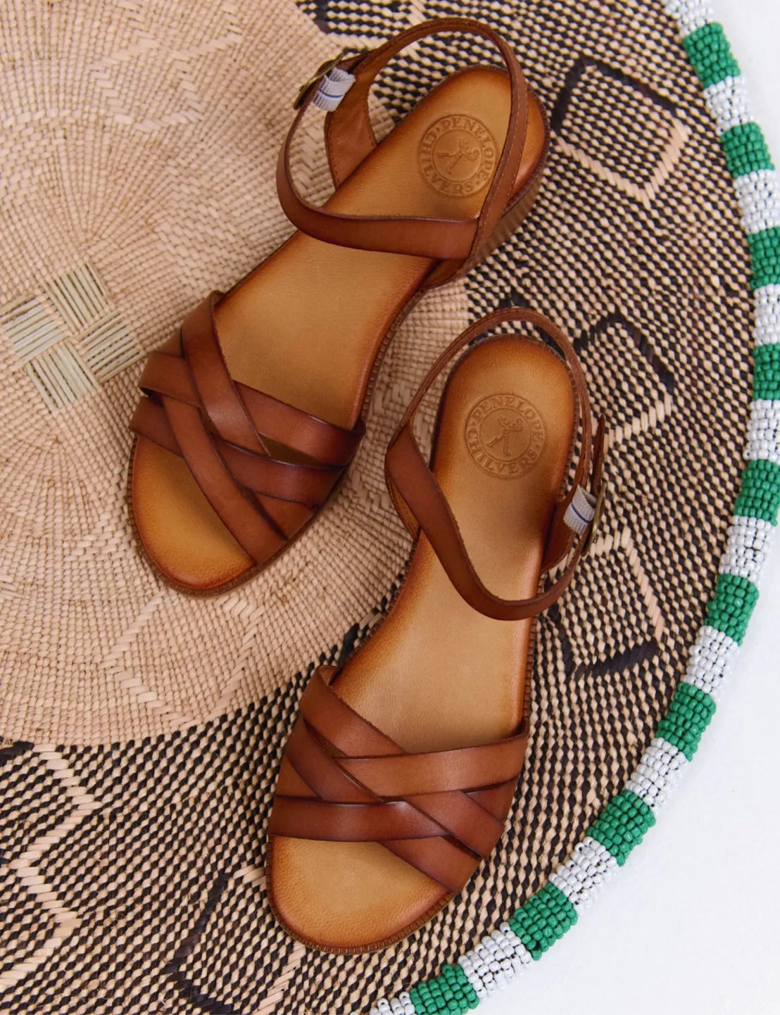 Penelope Chilvers Footwear , the Heeled Shepherdess Leather Sandal 