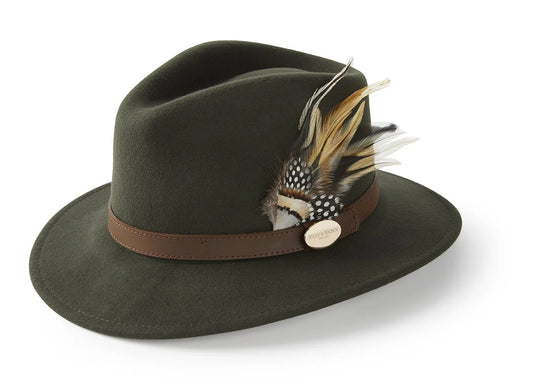 Suffolk Fedora Fawn Side Feather