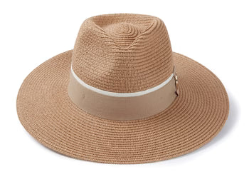 Hicks & Brown Accessories , The Hemley Fedora Natural with Fawn Ribbon