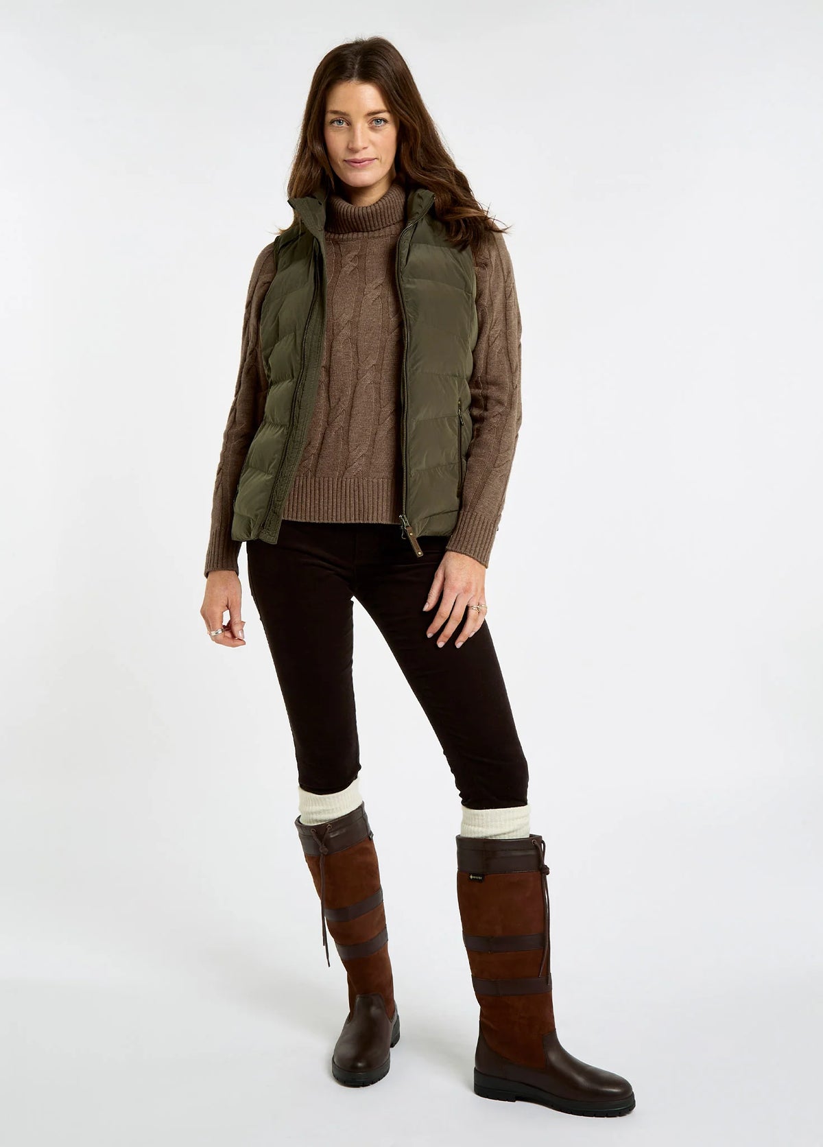 Dubarry of Ireland Jackets & Coats, the Kilcarey in Olive