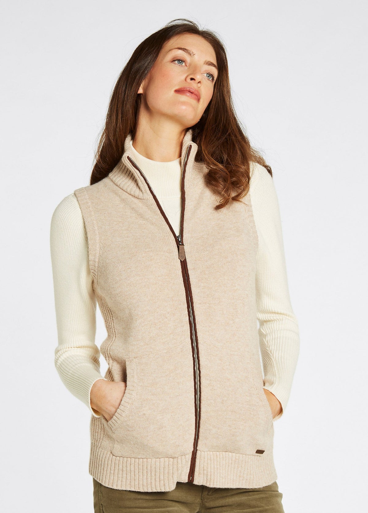 Dubarry of Ireland Knitwear, the Sheedy in Oat
