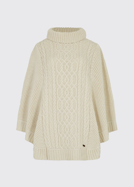 Dubarry Of Ireland, Kilronan Knit Poncho - (Cream)