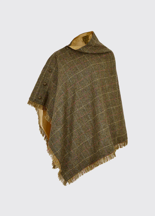 Dubarry Of Ireland, Hazelwood Tweed Poncho - (Thistle)