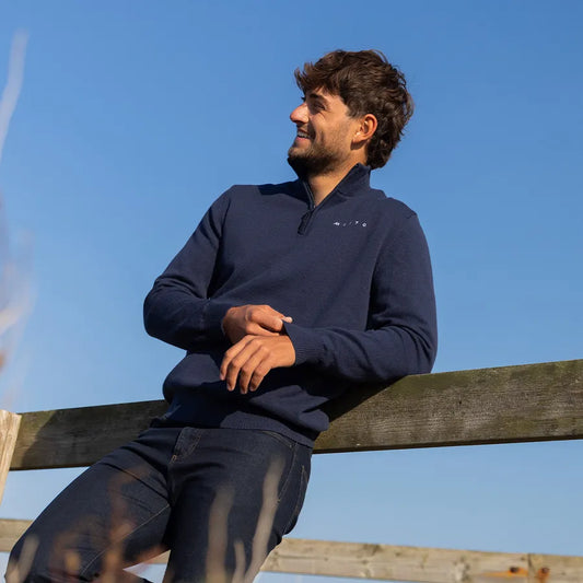 Musto , Mens Evo Windproof Knit Evolution in Carbon