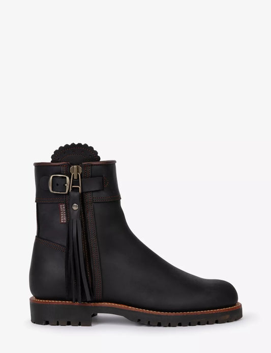 Penelope Chilvers, Inclement Cropped Tassel Boot - (101 Black)