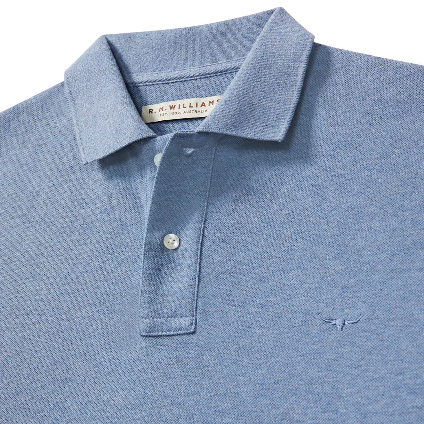 R.M. Williams Rod polo in Blue Marle (Blue Marle)