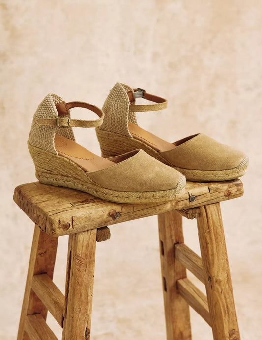 Penelope Chilvers Footwear , the Mary Jane Suede Espadrille 