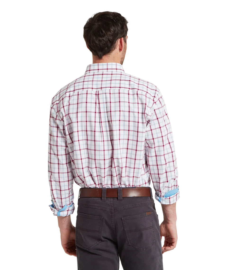 Schöffel, the Brancaster Classic Shirt - Mountain Blue Check