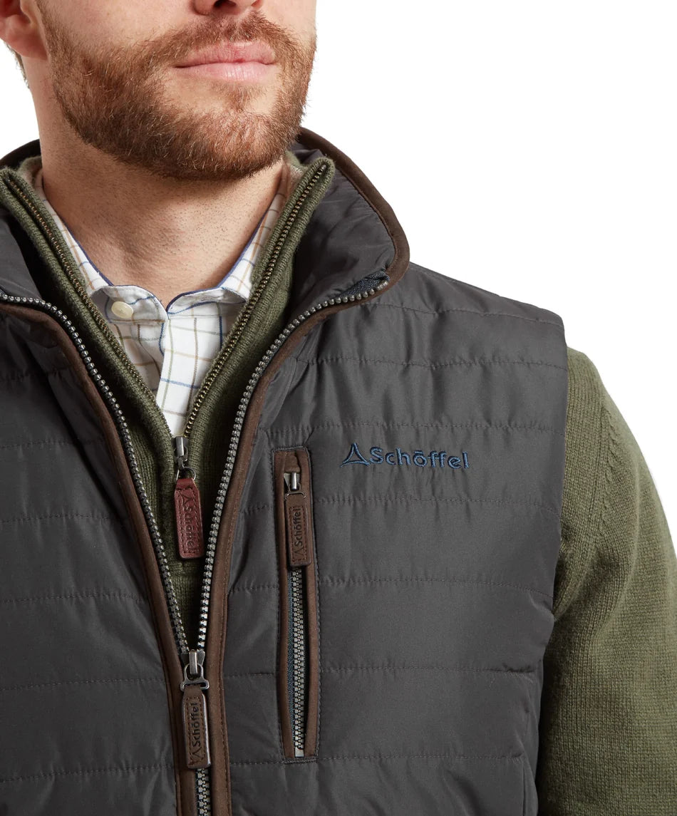 Schöffel, the Brora Gilet in Charcoal