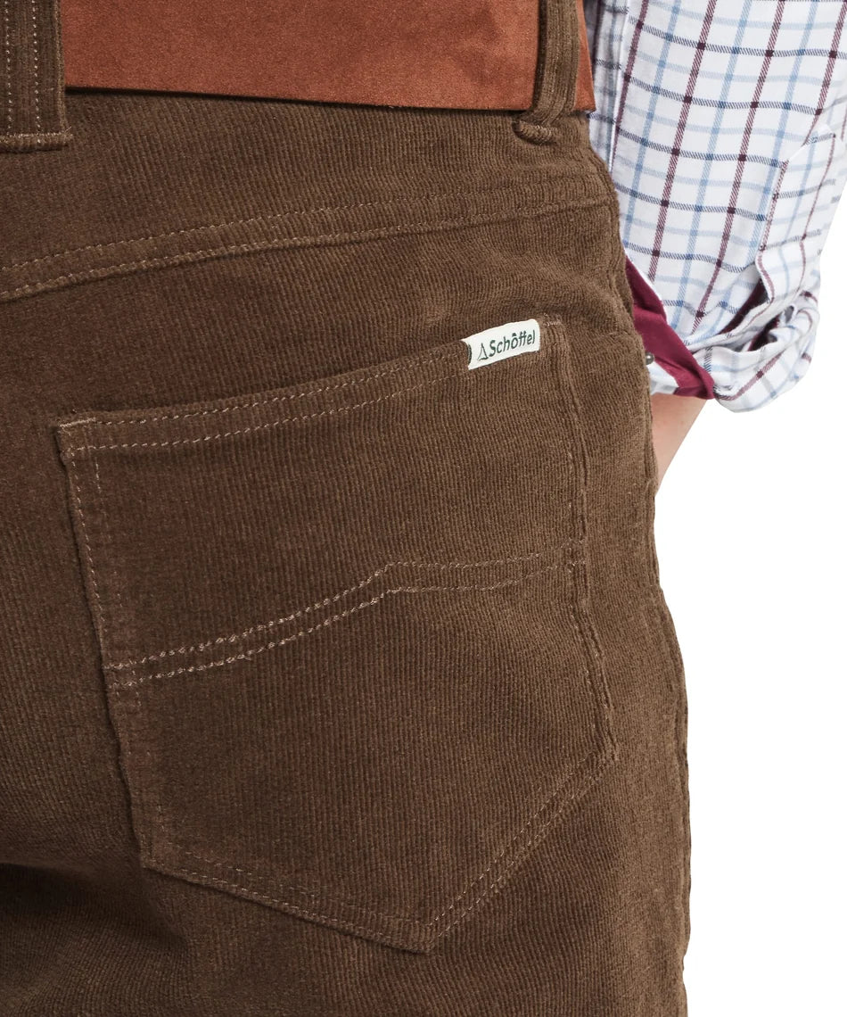 Schöffel, the Camden Cord Trousers in Chocolate