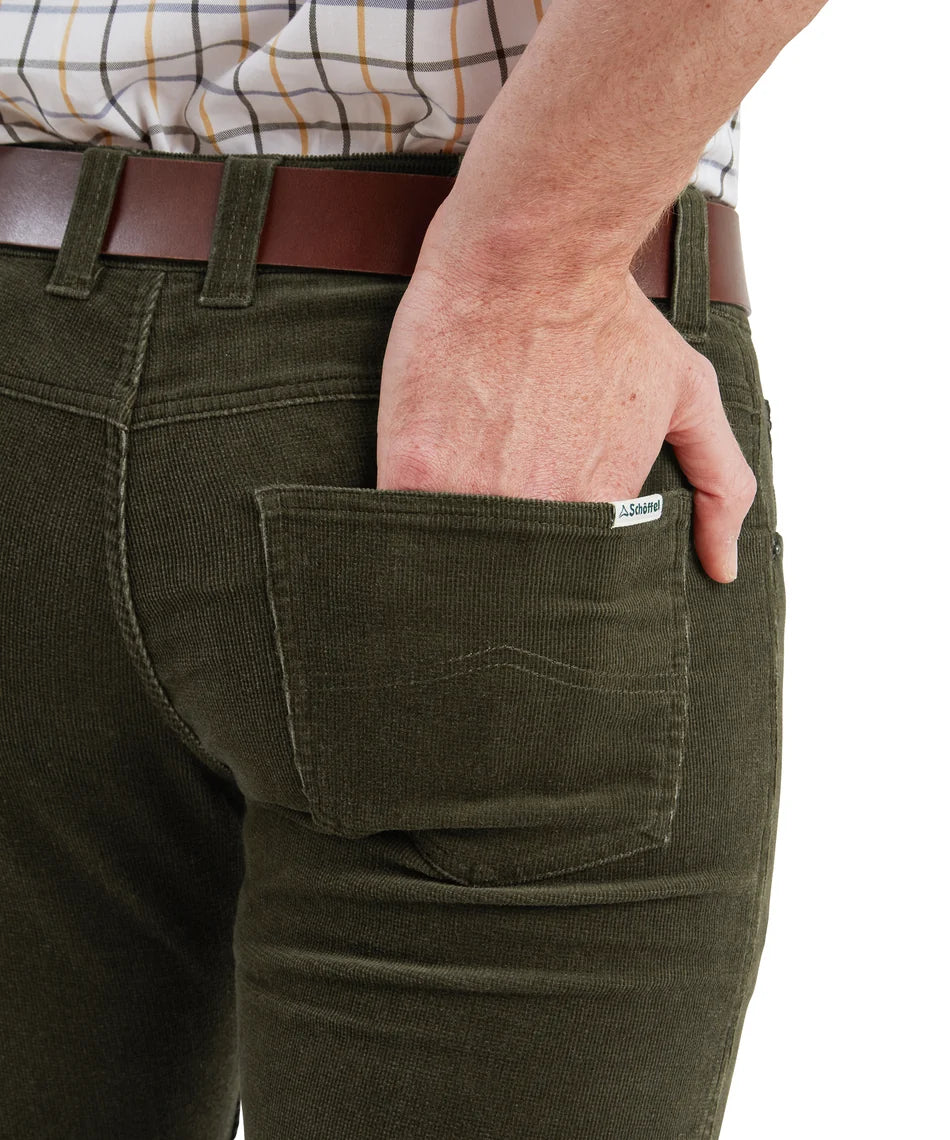 Schöffel, the Camden Cord Trousers in Forest