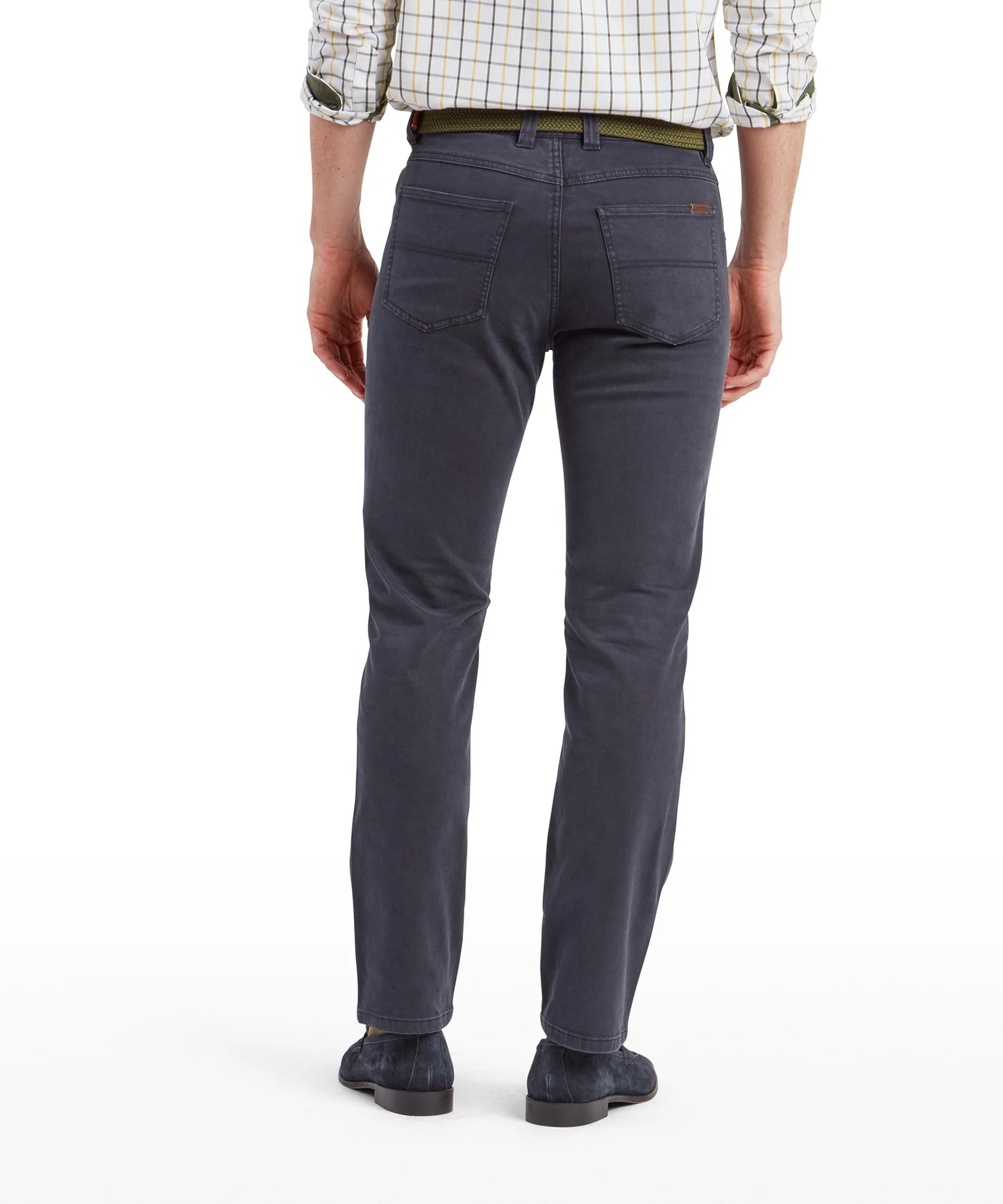 Schoffel Mens Countrywear, the Canterbury 5 Pocket Jean in Charcoal