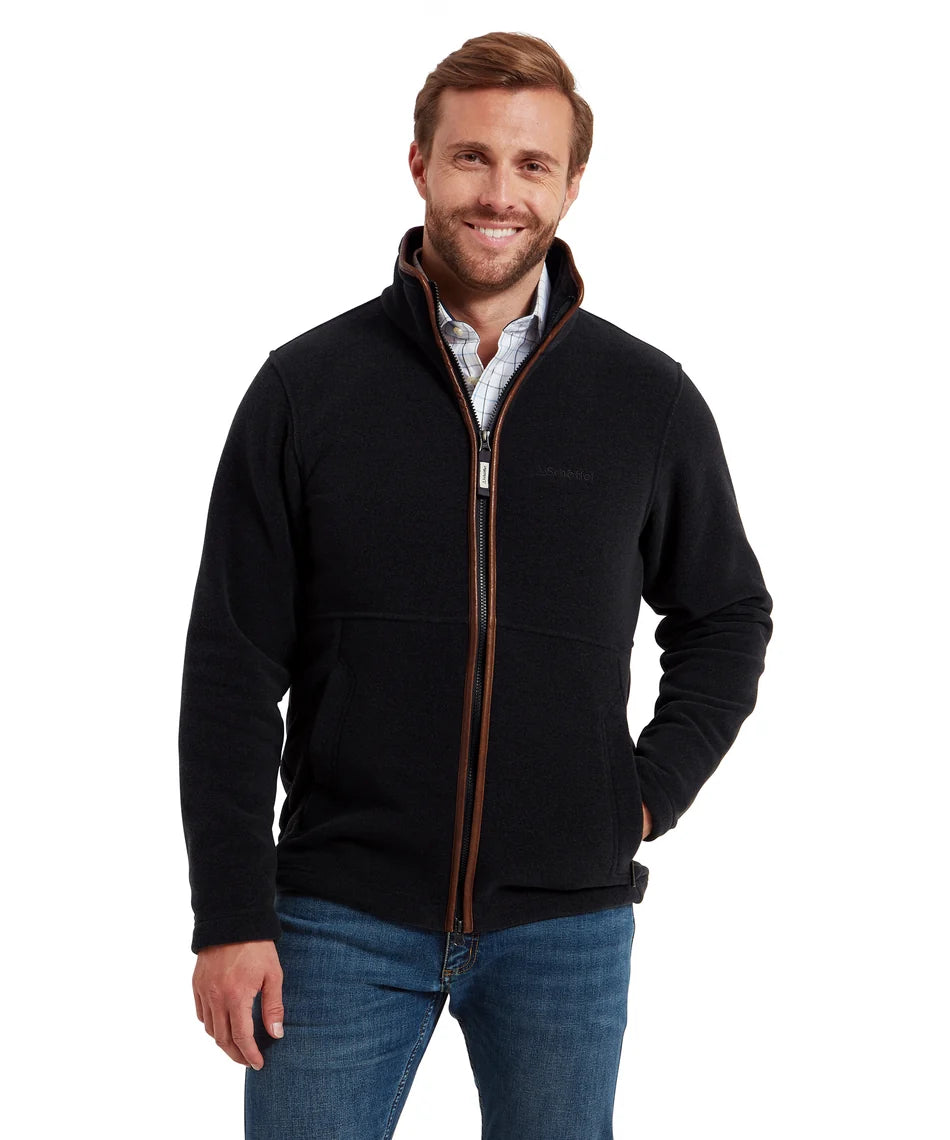 Schöffel Mens Countrywear, the Cottesmore Fleece Jacket in Gunmetal