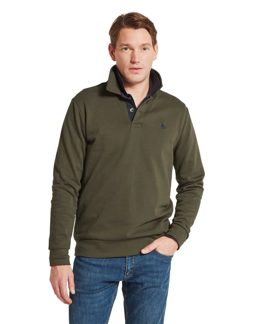 Schöffel, the Horseley Rugby Sweatshirt in Peat Green