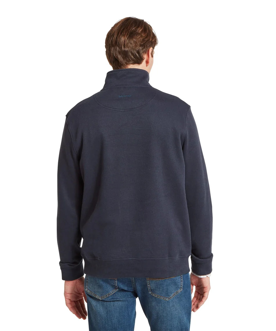 Schöffel, the Kingsand 1/4 Zip Jumper in Dark Navy
