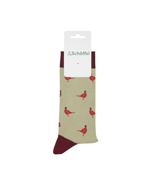 Schöffel, the Men'S Single Cotton Sock in Woodland Pheasant