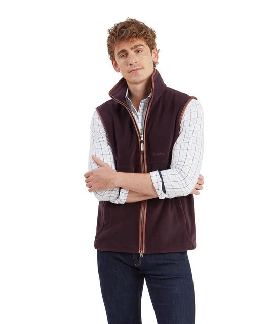 Schoffel, Oakham Fleece Gilet - (Port)