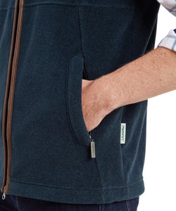 Schoffel Oakham Fleece Gilet - Petrol Blue