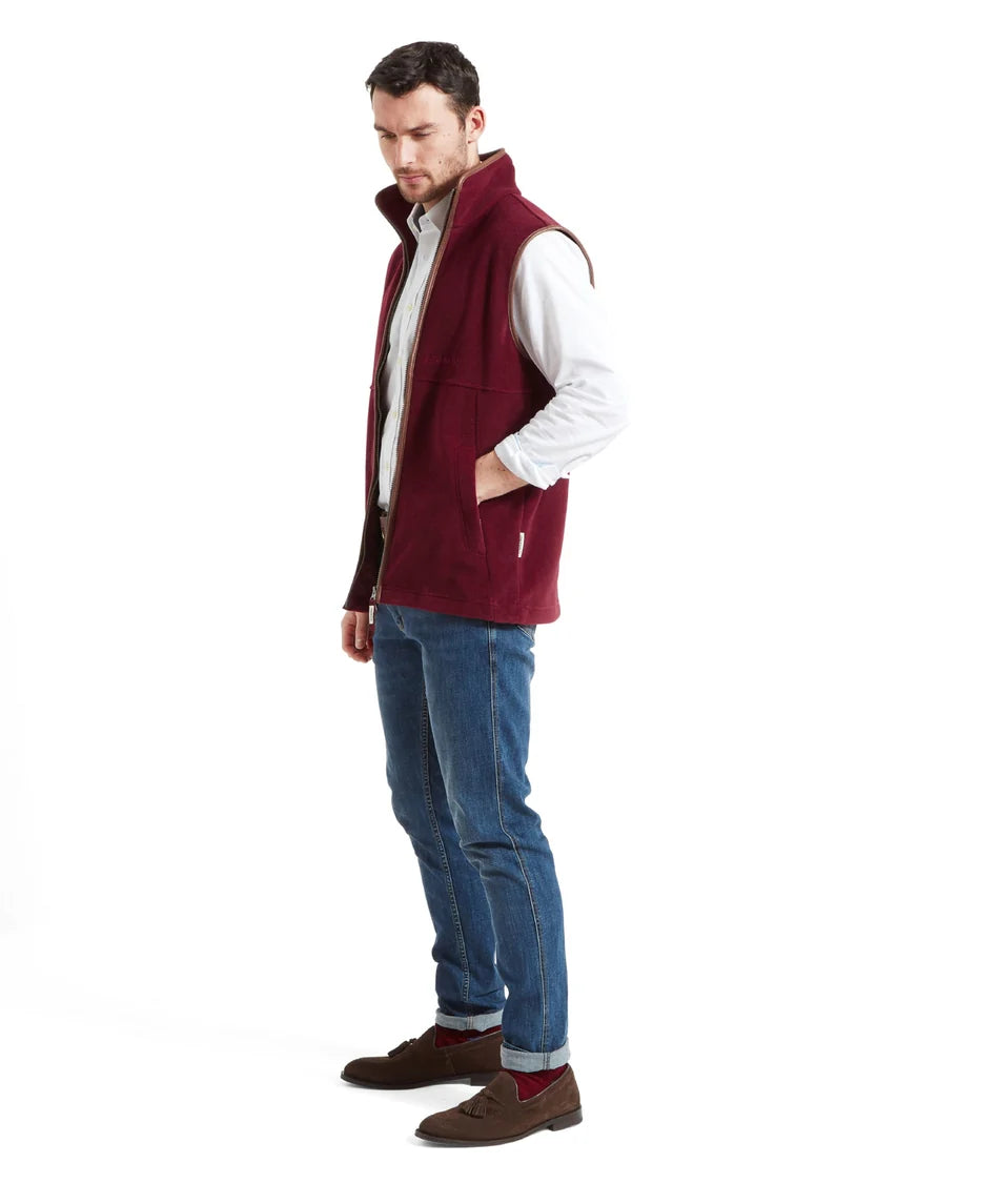 Schöffel, Oakham Fleece Gilet - (Claret)