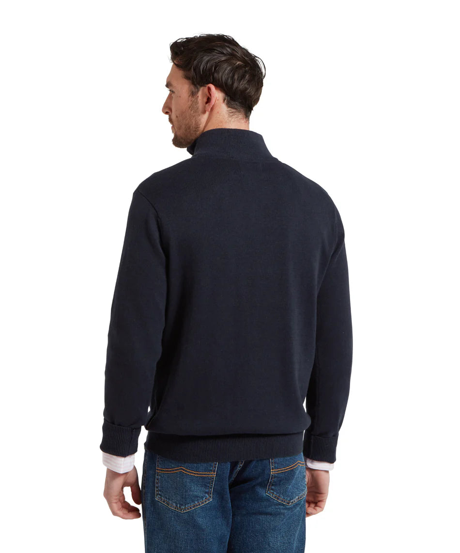 Schoffel, the Porthmeor Pima Cotton 1/4 Zip Jumper