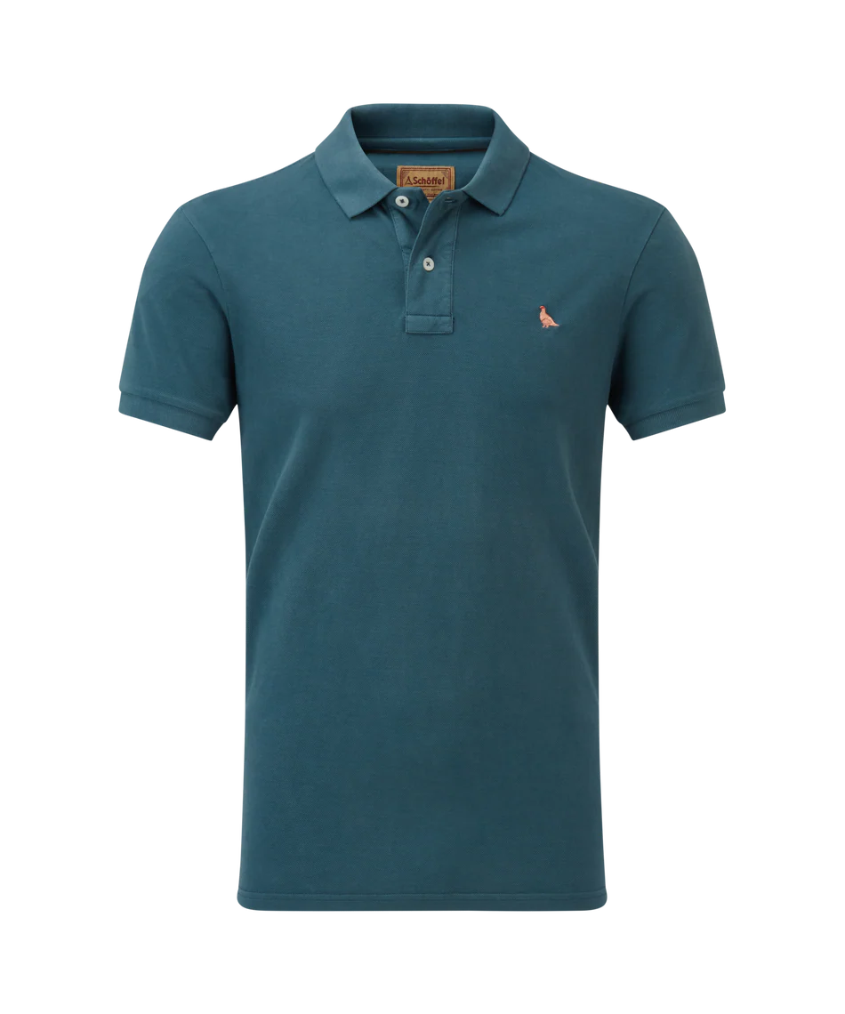 Schoffel, the St Ives Garment Dyed Polo Shirt