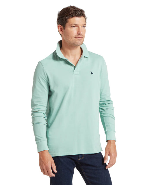 Schoffel, the St Ives Long Sleeve Polo Shirt