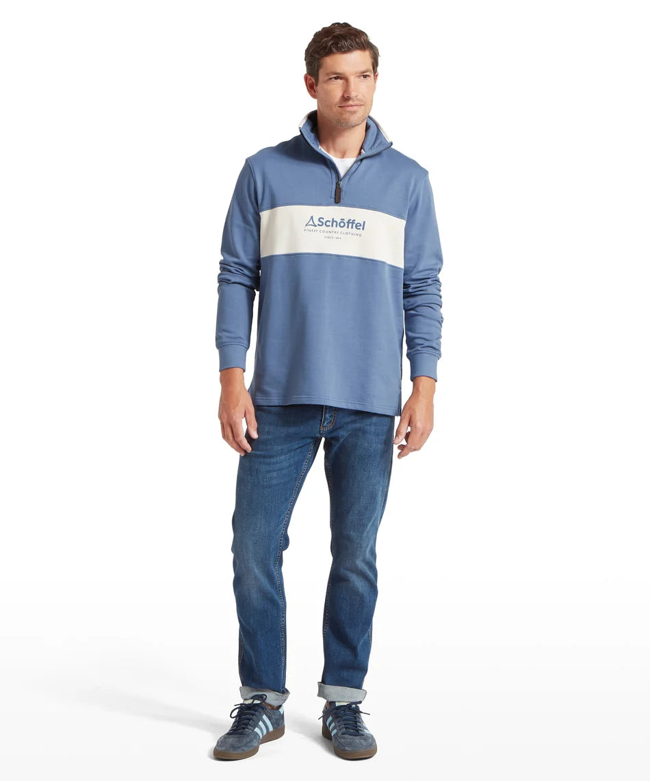 Schöffel, the Trencrom 1/4 Zip - Vintage Indigo/Stone