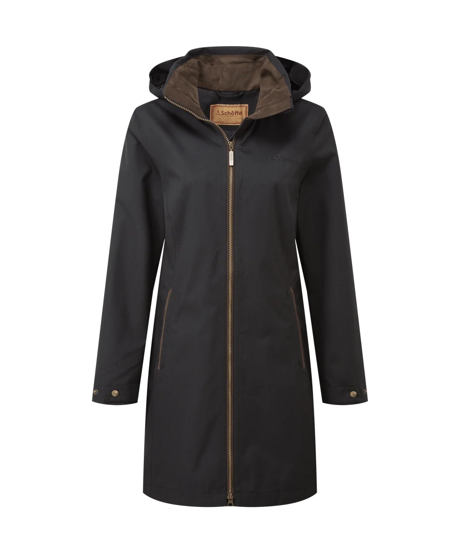 Schöffel, the Allexton Water Proof Coat in Charcoal
