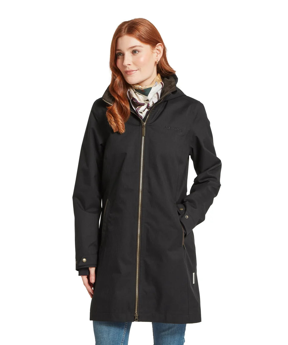 Schöffel, the Allexton Water Proof Coat in Charcoal