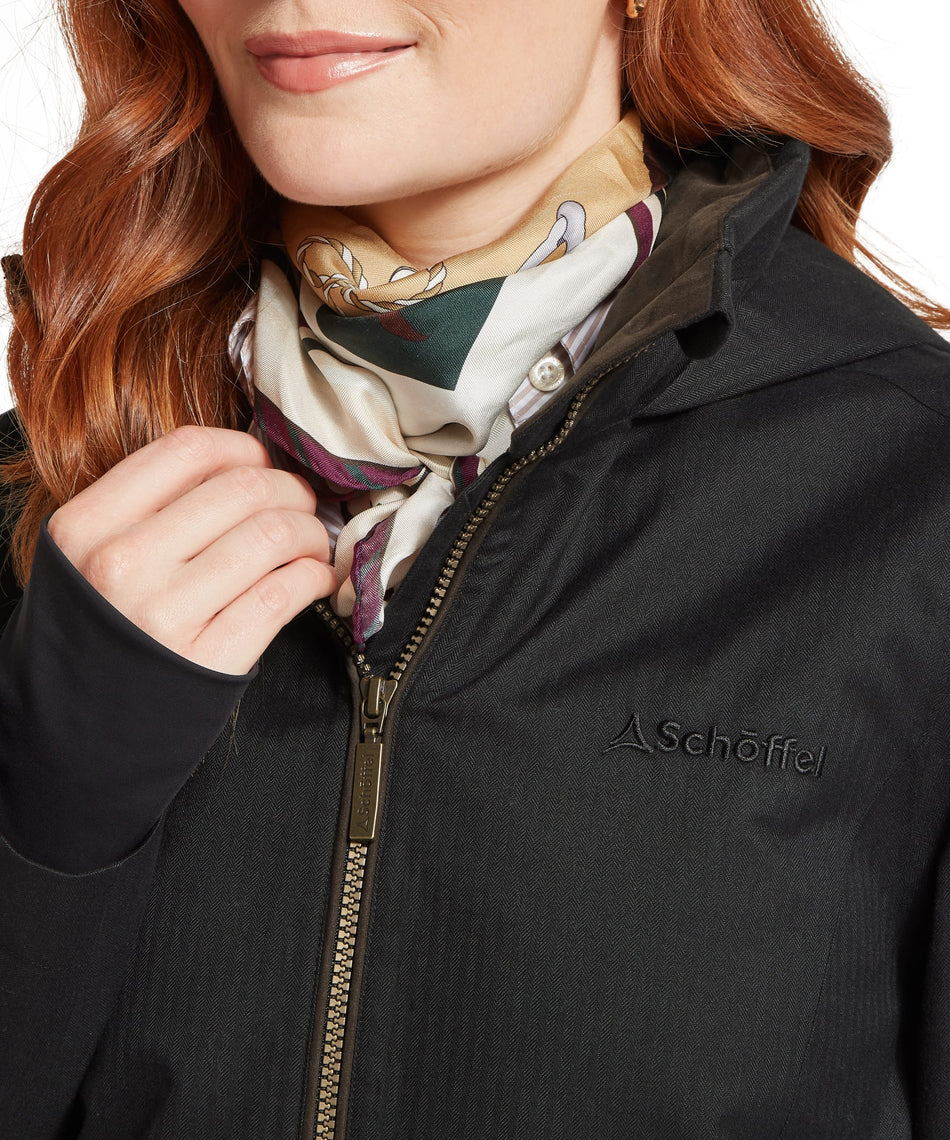 Schöffel, the Allexton Water Proof Coat in Charcoal