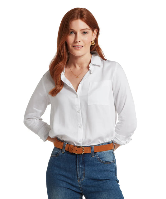 Schöffel Ladies Countrywear, the Alton Blouse in White